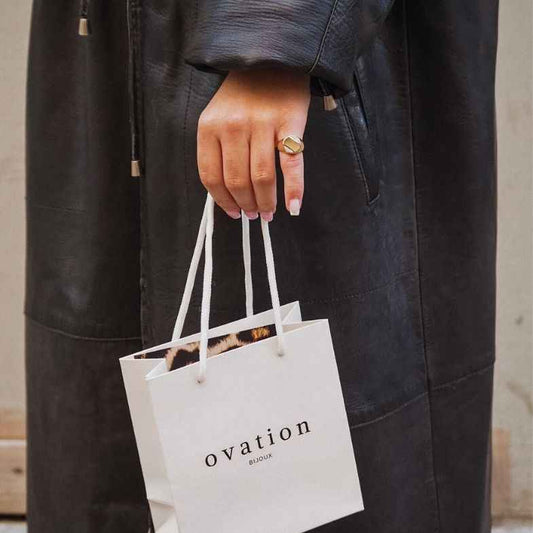 Bague de petit doigt fine plaqué or 18k • Zoé