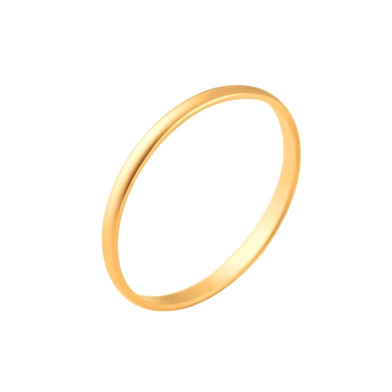 Bague de petit doigt fine plaqué or 18k • Zoé
