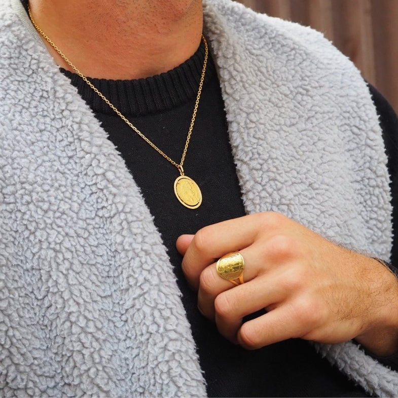 Bague Louis d'Or pièce 20 francs Napoléon III or