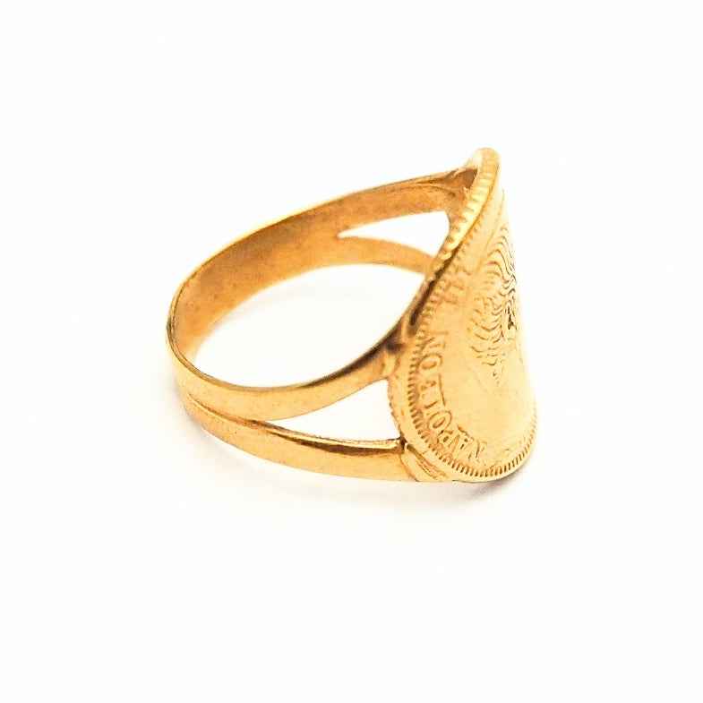 Bague Napoléon Louis d'or 18k • Empir