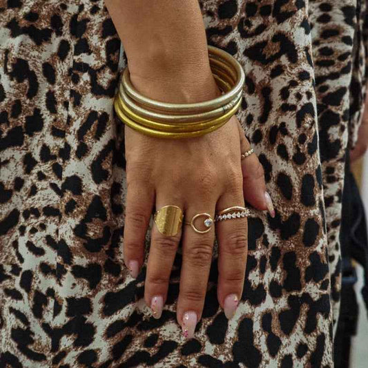 Bague double rang en plaqué or • Clotilde (Copie)