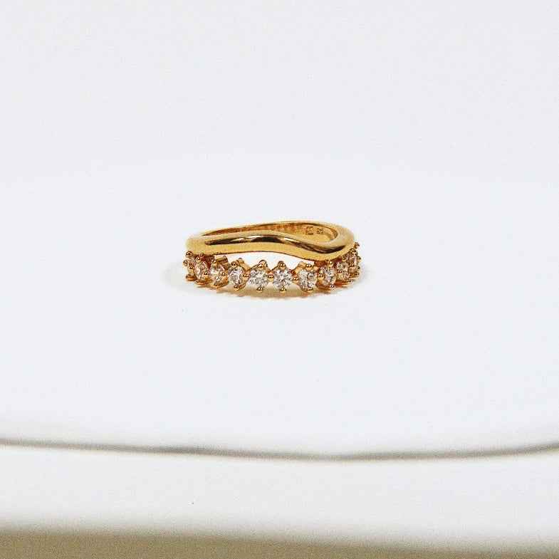 Bague double rang en plaqué or • Clotilde (Copie)
