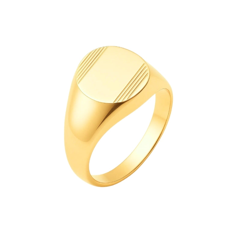 Bague de petit doigt fine plaqué or 18k • Zoé