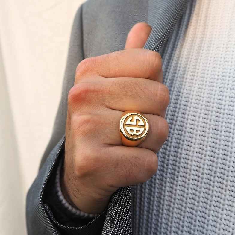 Chevalière ronde 2 à 3 initiales • Lorde