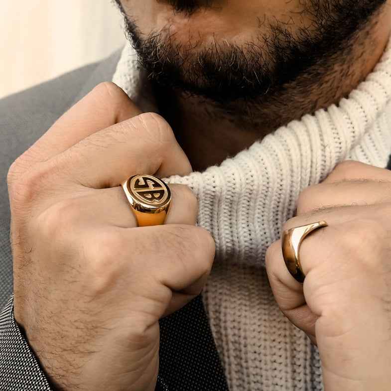 Chevalière ronde 2 à 3 initiales • Lorde