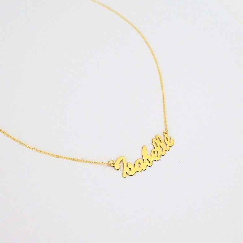 Collier prénom en or 18 carats • Sol