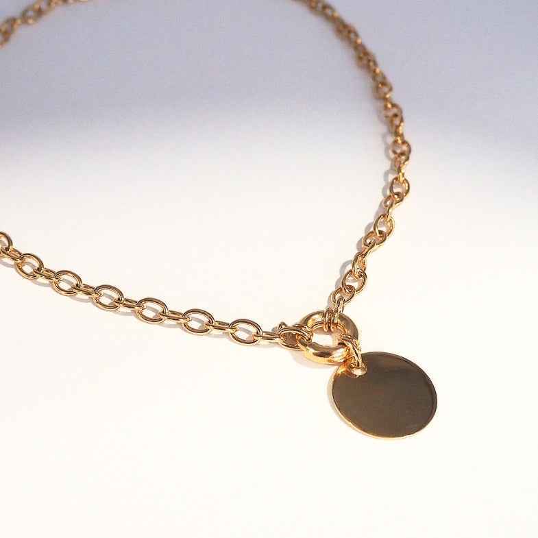 Collier à maillons & médaille personnalisée • Luce (Copie)