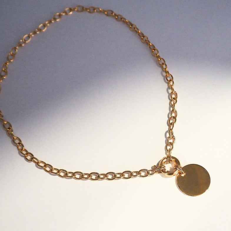 Collier à maillons & médaille personnalisée • Luce (Copie)
