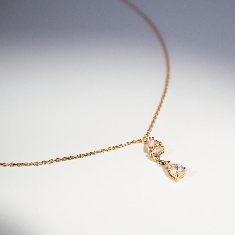 Collier zirconium blanc femme pas cher
