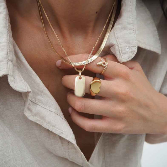 Collier maille serpent en plaqué or • Annie (Copie)