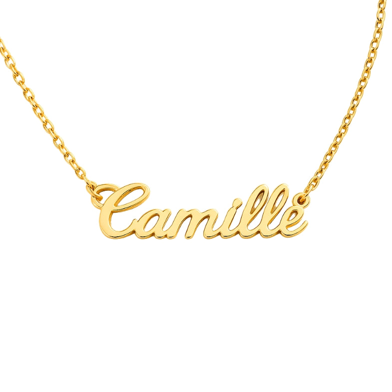 Collier prénom femme en or 18 carats