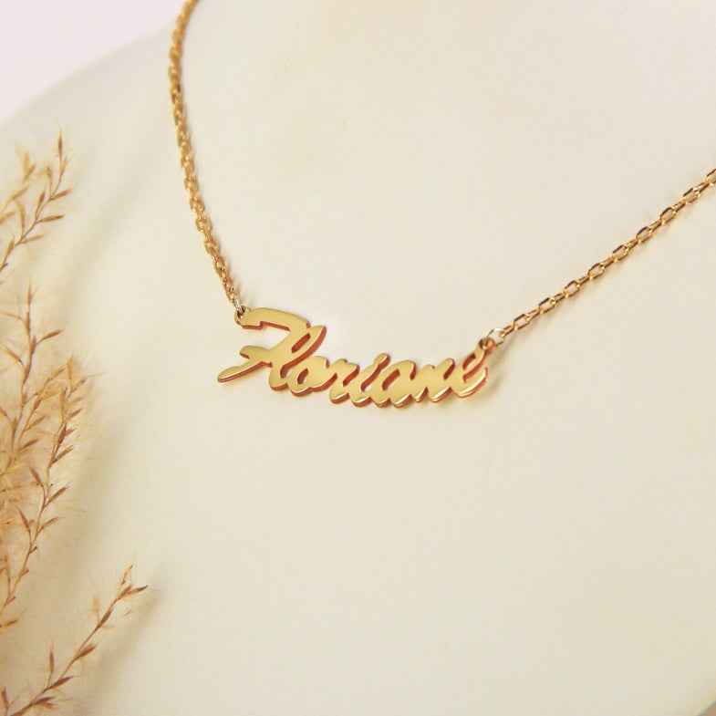 Collier prénom en or 18 carats • Sol