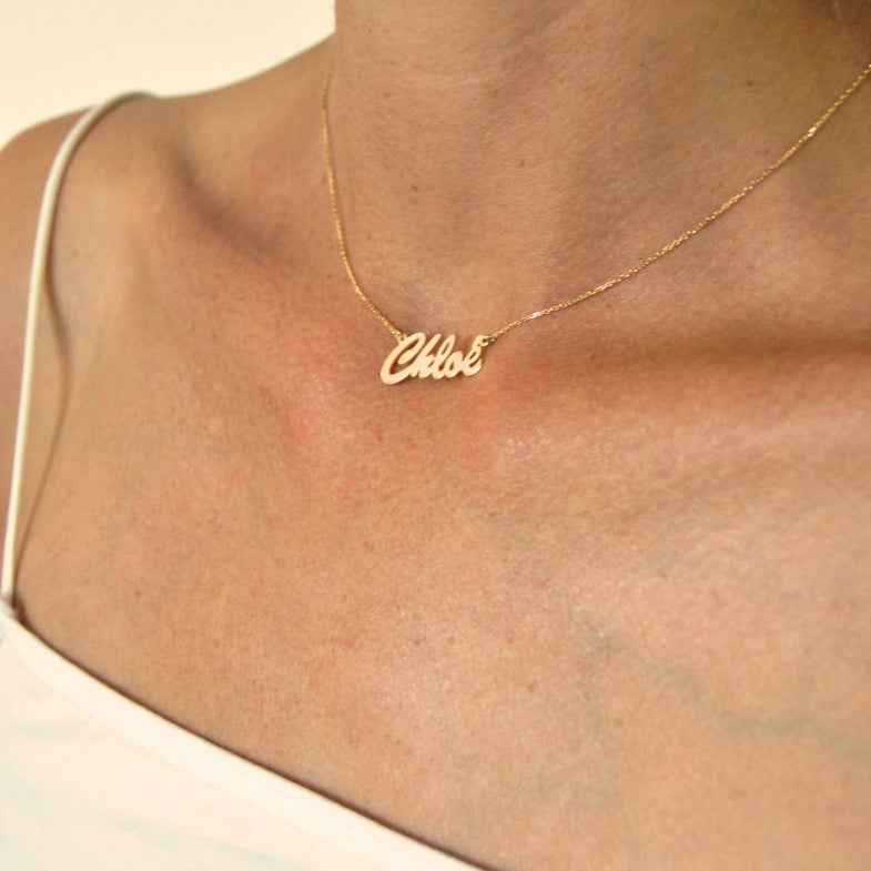 Collier prénom en or 18 carats • Sol