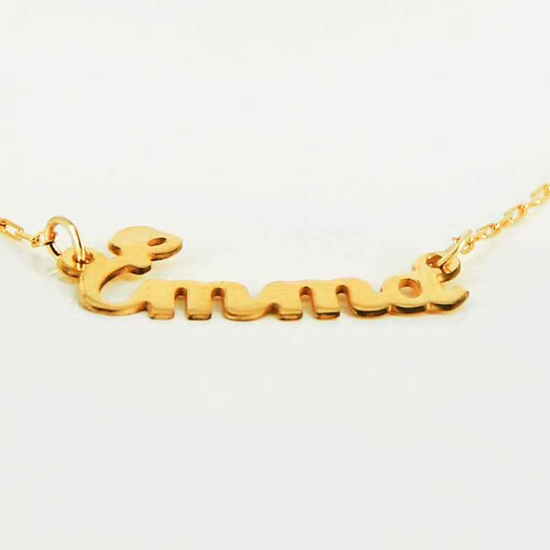 Collier avec prénom en or 18 carats • Flow