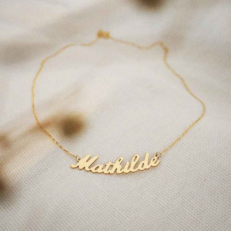 Collier prénom or 18 carats • Susa
