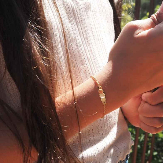 Gourmette enfant & bébé or jaune 9 carats • Jersey