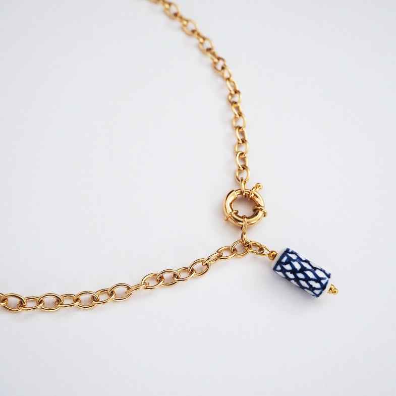 Collier pampille doré à l'or 18 carats • Solal