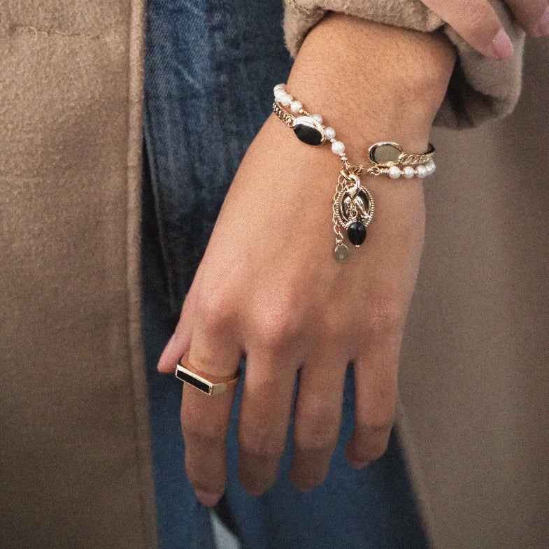 Bracelet vierge miraculeuse doré à l'or 18k • Georgina