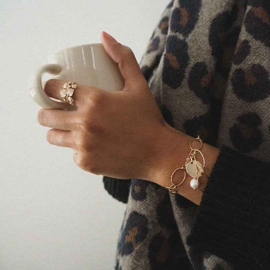 Bracelet à personnaliser plaqué or 18 carats • Chuck