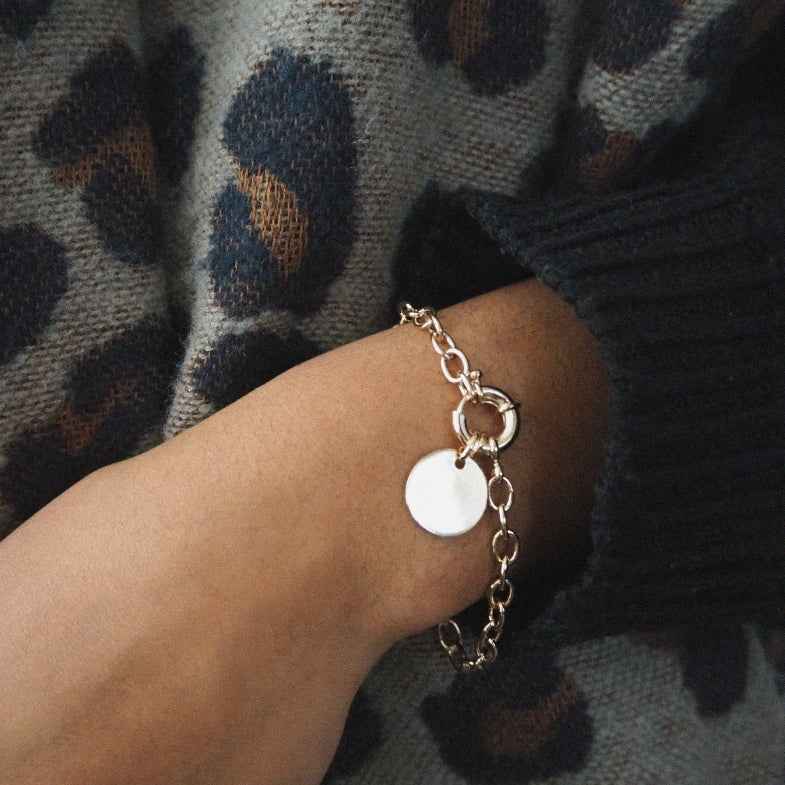 Bracelet personnalisé en plaqué or 18 carats • Jenny