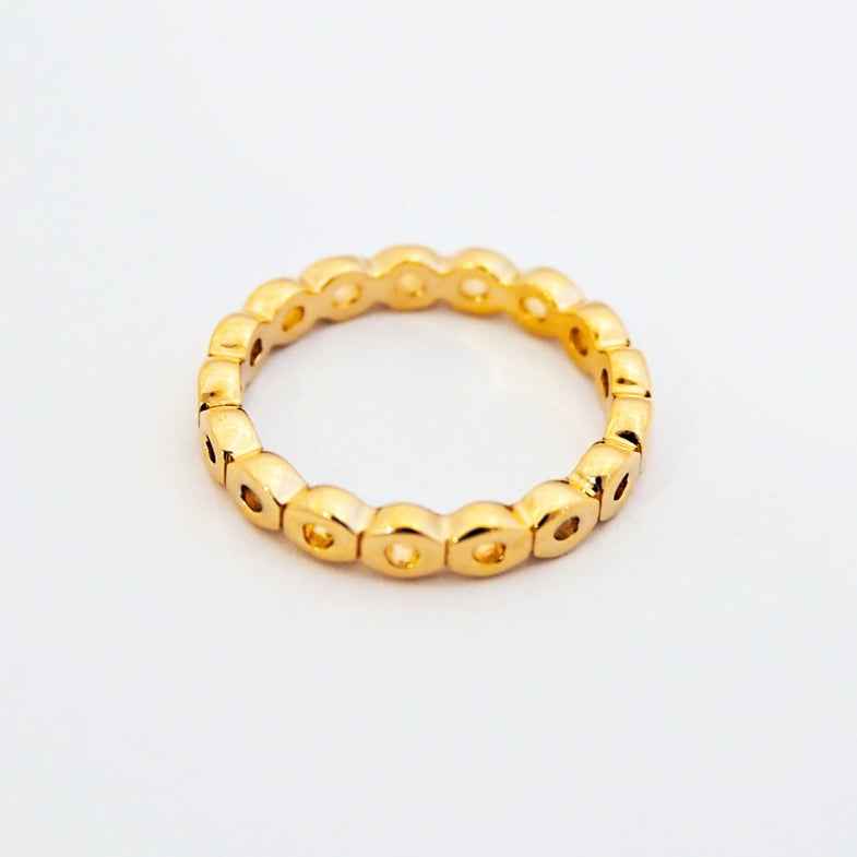 Bague petit doigt plaqué or 18 carats • Emilia