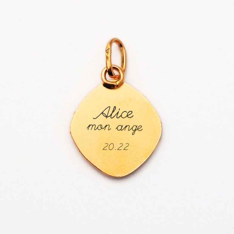 Médaille ange en or 18 carats • Marta