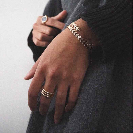 Bracelet épis doré à l'or 18 carats • Met