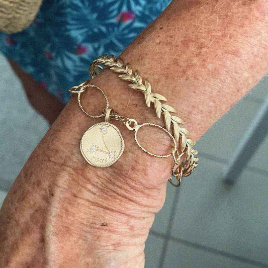 Bracelet signe astro plaqué or 18 carats • Nate