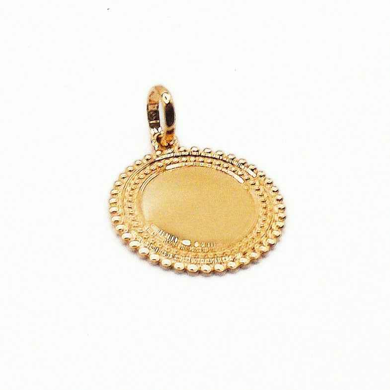 Pendentif personnalisé en plaqué or 18k • Irène