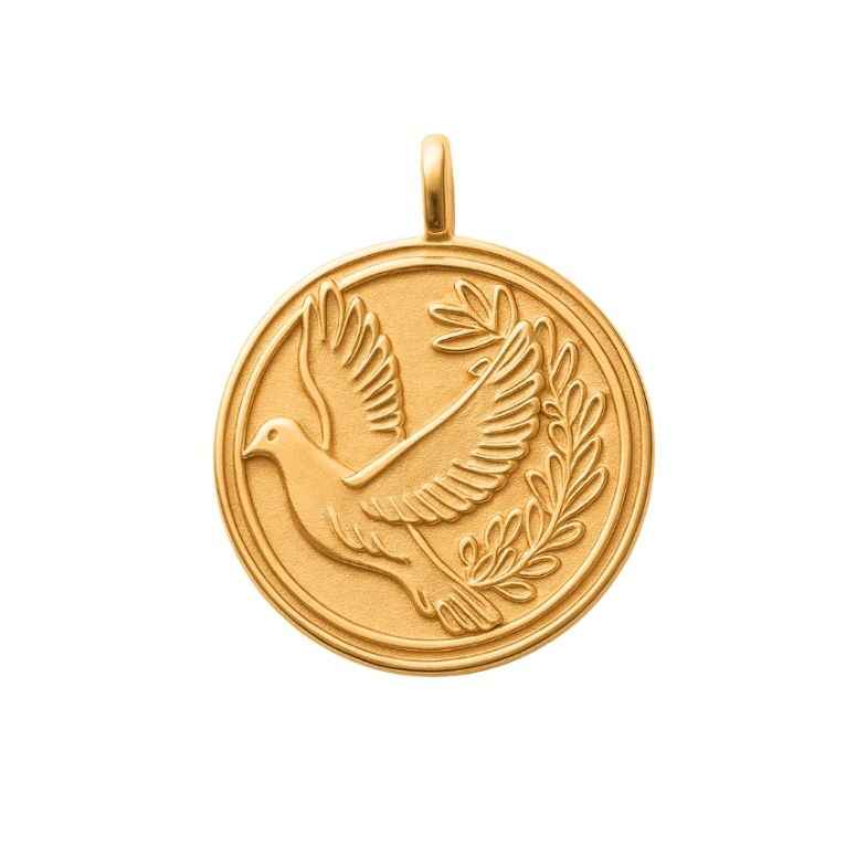 Pendentif colombe plaqué or 18k • Alméa (Copie)