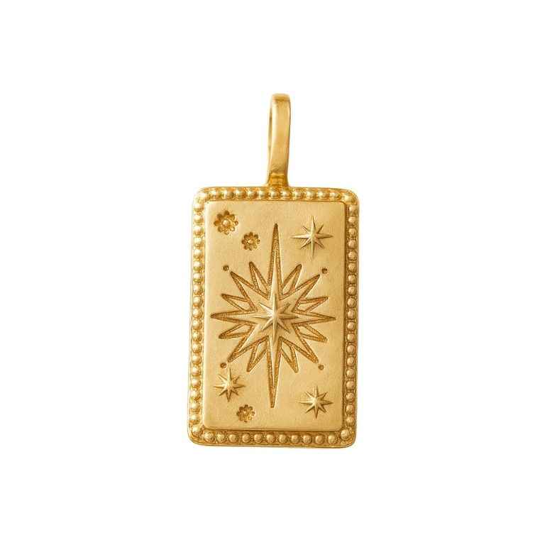 Pendentif rectangle étoile plaqué or 18k • Stella (Copie)