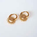40 Crochets Boucles D'oreilles Demi-créoles Plaqués Or 24K - Acier Inoxydable, Pour Fabrication Bijoux DIY (boîte) - 6