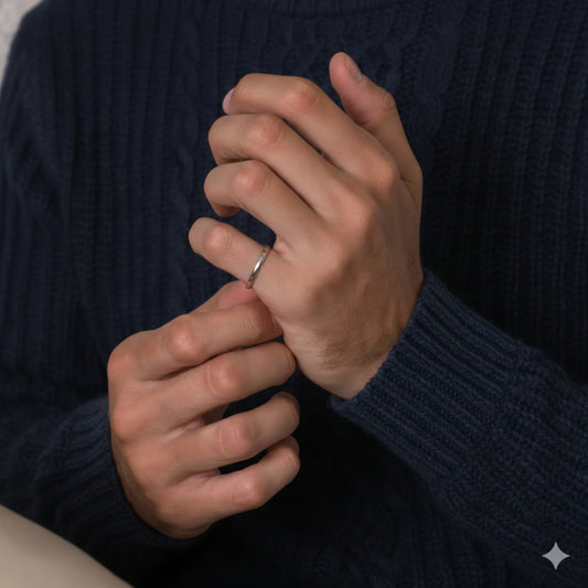 Bague Petit Doigt Homme Argent 925