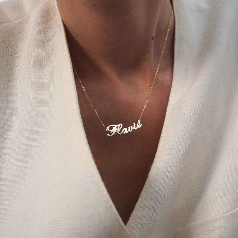 Collier prénom or 18 carats • Susa
