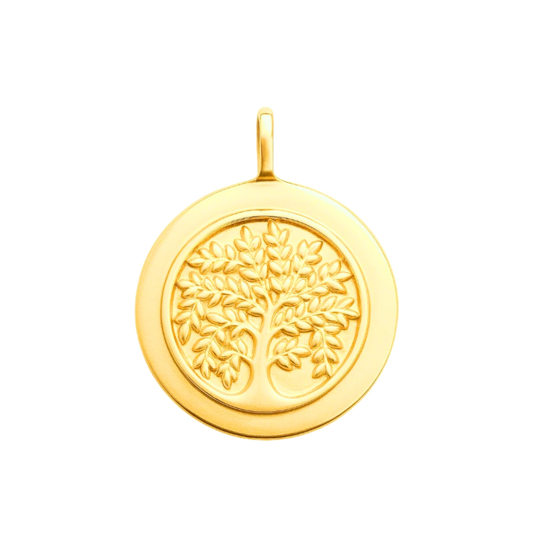 Collier Arbre De Vie En Plaqué Or 18 Carats - Bijou Femme Neuf Avec étiquettes, Cadeau Symbolique