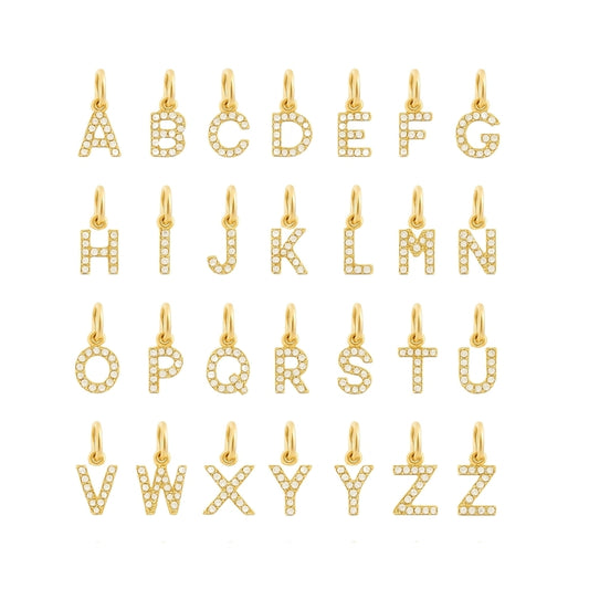 pendentif lettres diamants pas cher