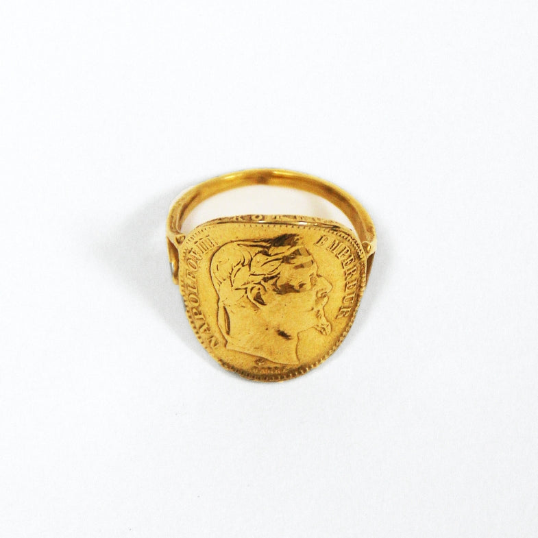 piece 20 francs femme louis d'or tuile 18 carats