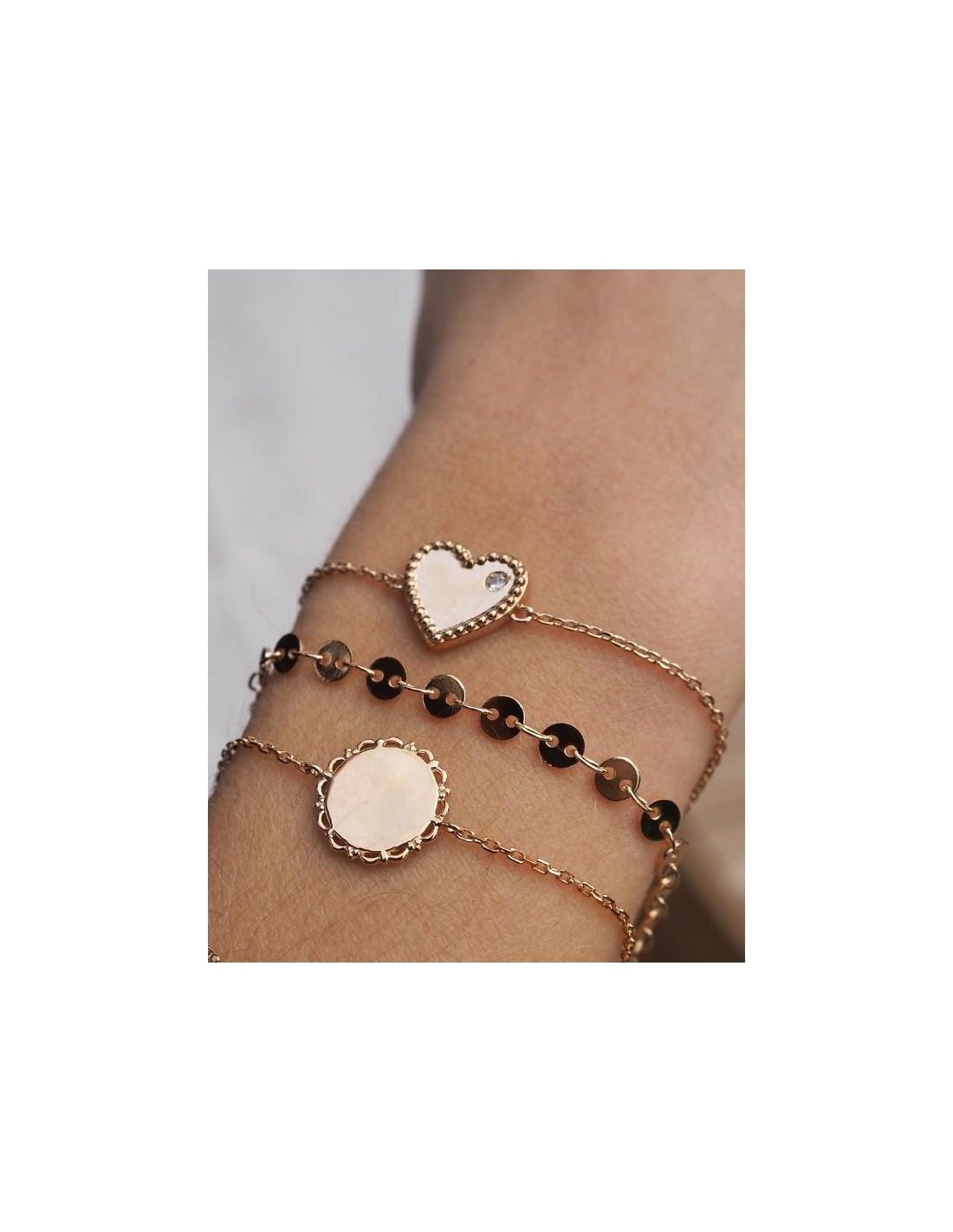 Bracelet de perles en Plaqué Or 18K - Ovation Bijoux