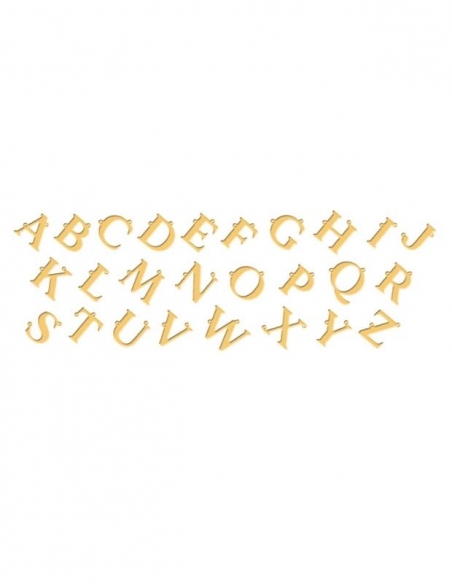 Collier initiale en diagonale femme en or • Ovation Bijoux