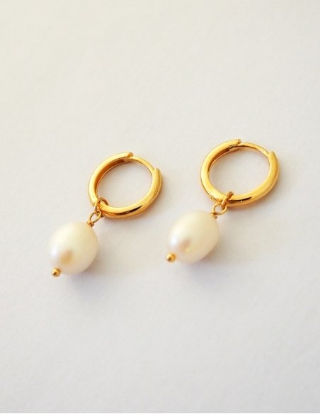 Créoles perles femme • Ovation Bijoux