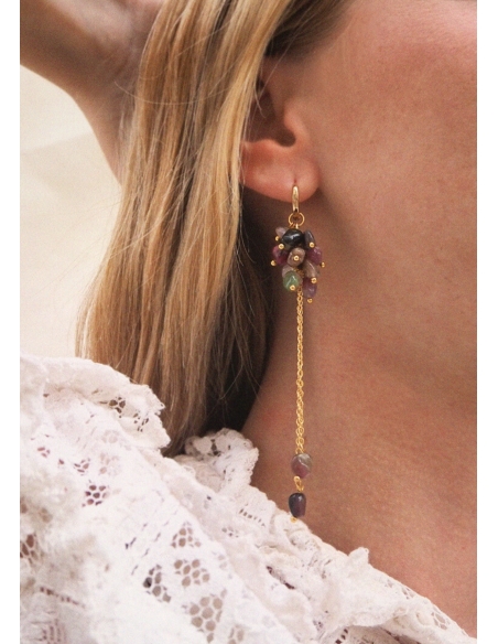 Boucles d'oreilles femme tourmaline • Ovation Bijoux