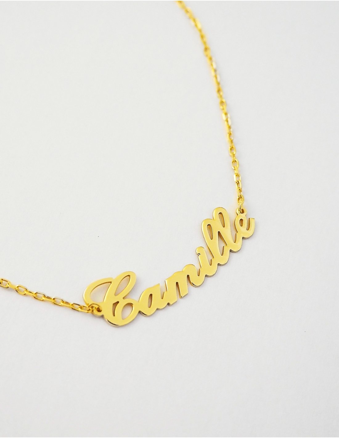 Bracelet en or jaune, maille anglaise, 5,4 mm : Longueur - 18 Femme - Le  Manège à Bijoux®