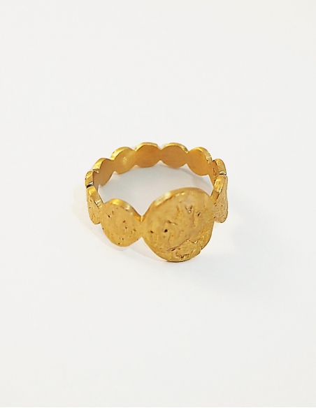 Bague femme gravure lettre • Ovation Bijoux