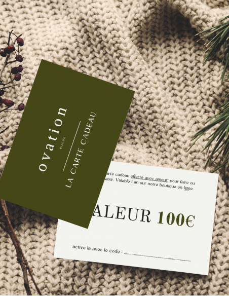 Carte cadeau 100€ ovation bijoux • Ovation Bijoux