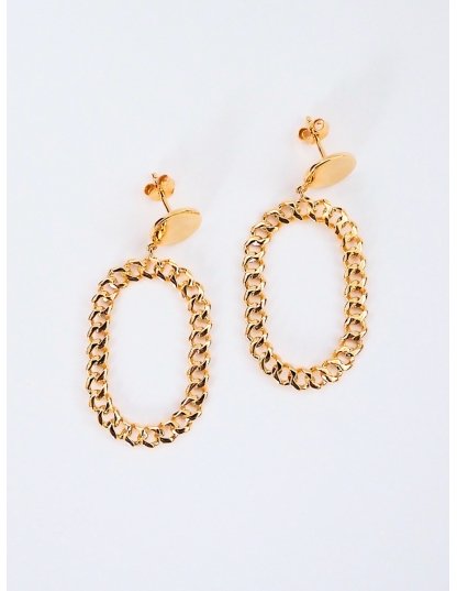 Boucles d'oreilles dorées à l'or 18k • Ovation Bijoux