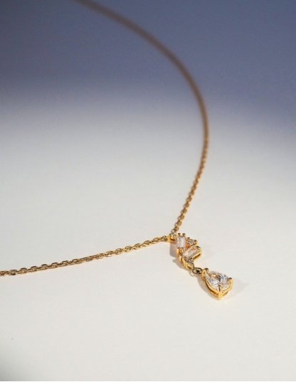 Collier diamant femme solitaire