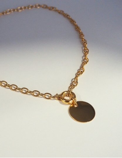 Collier trombone avec médaille à graver