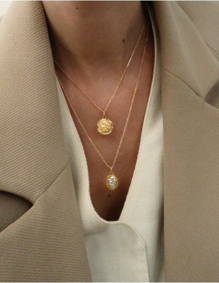 Pendentif ange 2 ors 18k • Ovation Bijoux