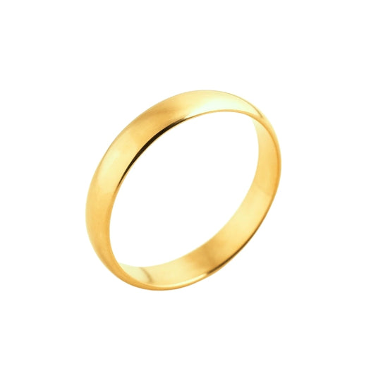 Bague de petit doigt bombée plaqué or 18k • Chloé