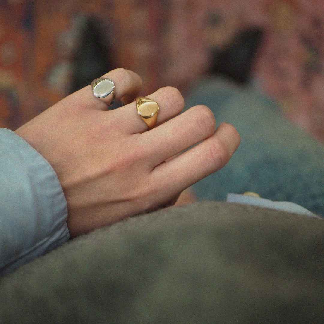 Chevalière homme plaqué or 18k • Côme